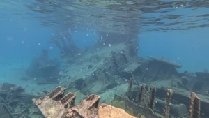 Shallowest Wrecks That Can Be Seen From the Surface or Google Maps Image